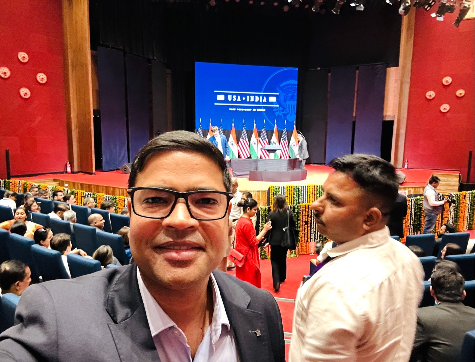 Sachin Shrivastava at a USA–India professional gathering