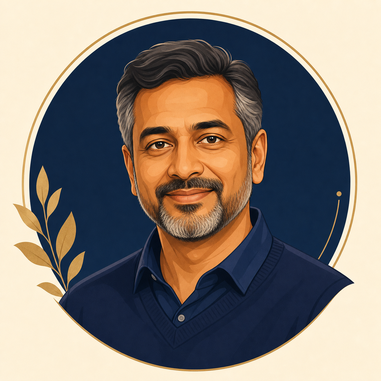 Representational illustrated avatar for V B